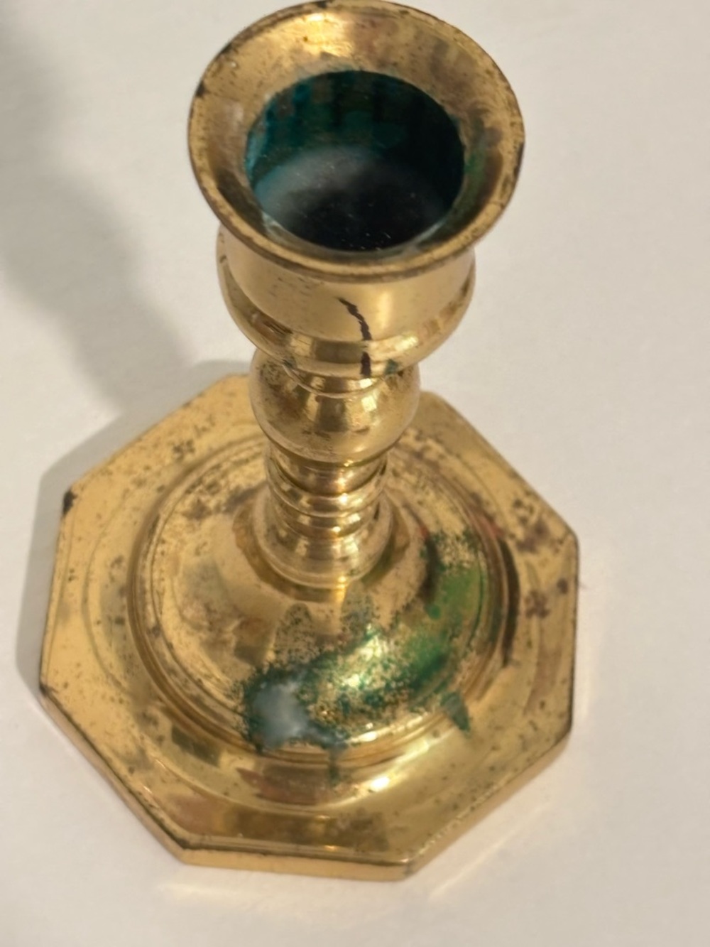 Made In England Brass Candlestick Holder - Gold Accent Home Décor - Picture 4 of 6